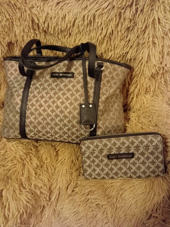 Dana Buchman Handbags - Dana Buchman Tote Bag AND Matching Wallet